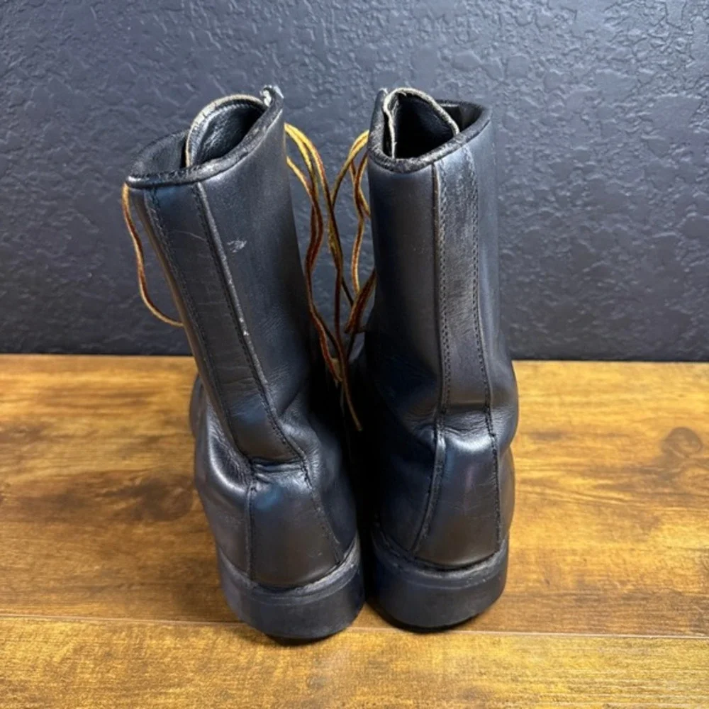 Vintage black leather
